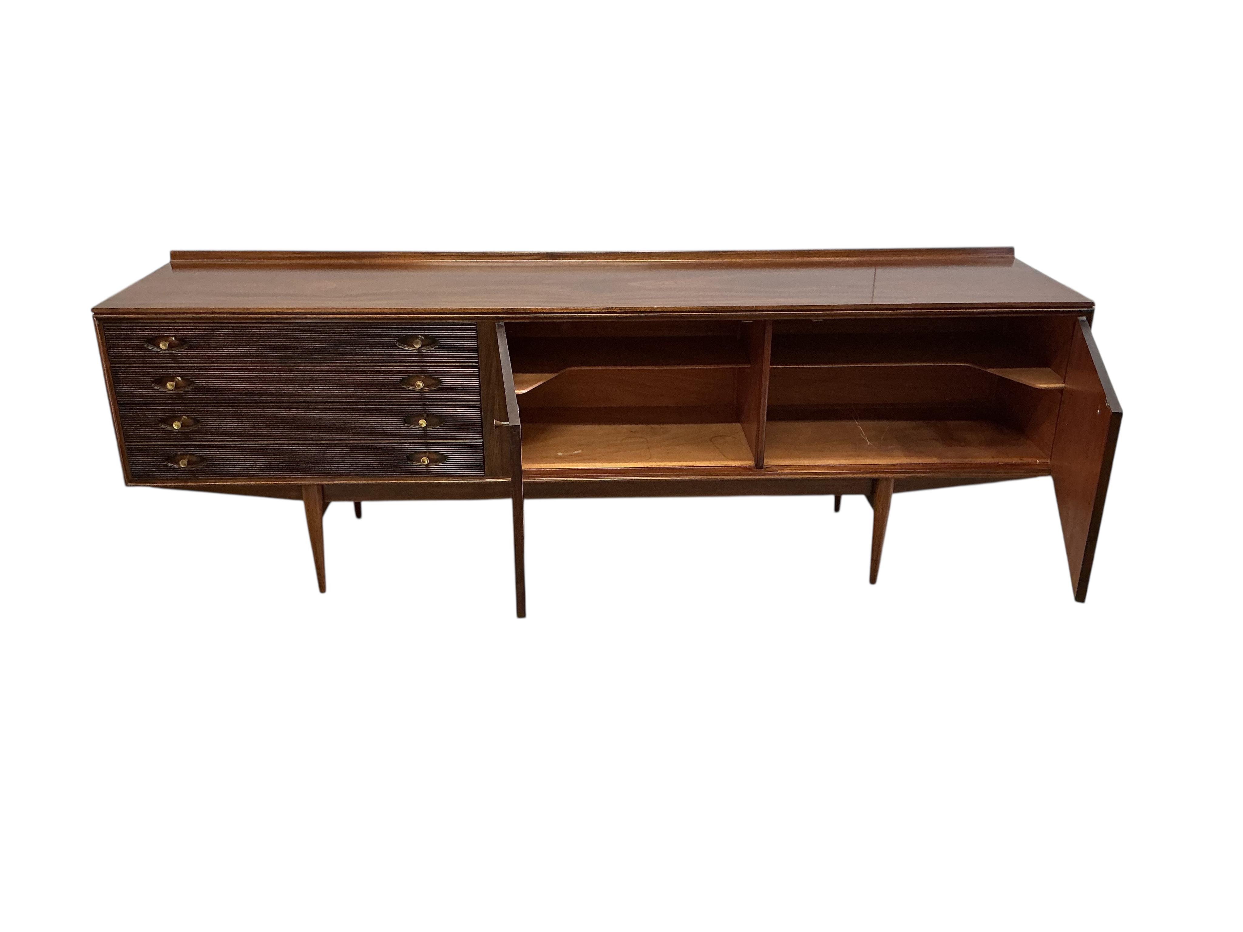Robert Heritage for Archie Shine, a mid century teak Hamilton sideboard, width 230cm, depth 50cm, height 79cm
